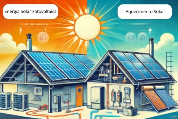 Energia Solar Fotovoltaica vs. Aquecimento Solar: Qual é a Melhor Opção?